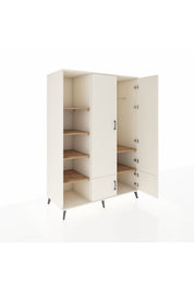 Kronos Dolap 6 Raflı 4 Kapaklı Tek Askılı 132x59x195 Aytaşı-Aytaşı/Çam