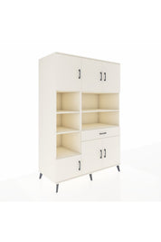 Kronos Dolap 10 Raflı Tek Çekmeceli 6 Kapaklı 132x59x195 Aytaşı-Aytaşı/Aytaşı