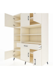 Kronos Dolap 10 Raflı Tek Çekmeceli 6 Kapaklı 132x59x195 Aytaşı-Aytaşı/Aytaşı