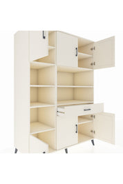 Kronos Dolap 10 Raflı Tek Çekmeceli 6 Kapaklı 132x59x195 Aytaşı-Aytaşı/Aytaşı