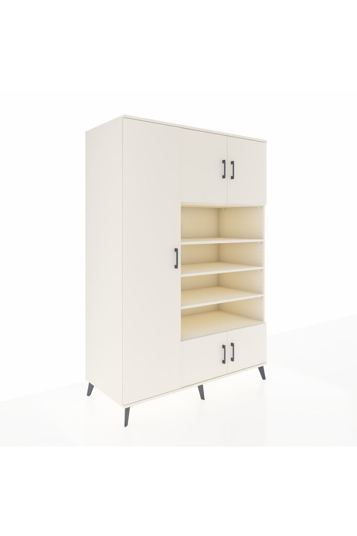 Kronos Dolap 10 Raflı 5 Kapaklı 132x59x195 Aytaşı-Aytaşı/Aytaşı