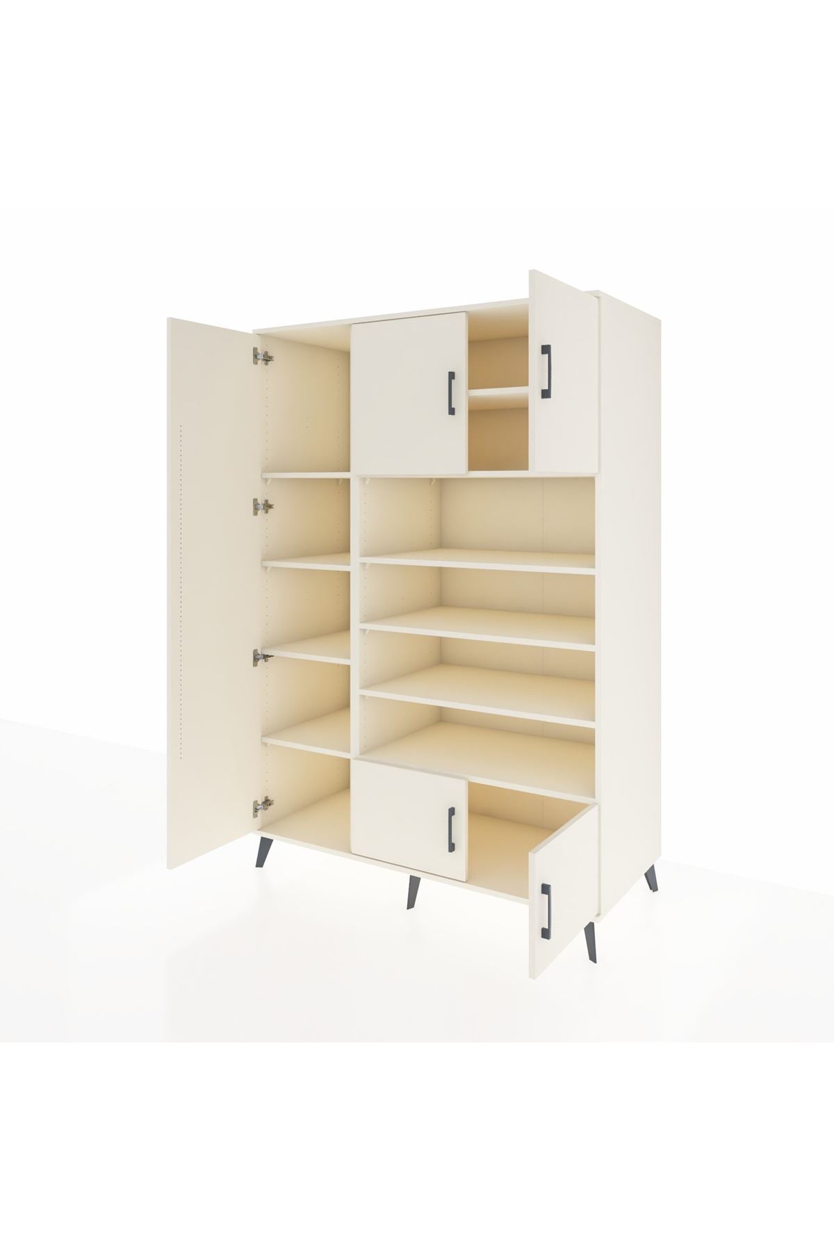 Kronos Dolap 10 Raflı 5 Kapaklı 132x59x195 Aytaşı-Aytaşı/Aytaşı