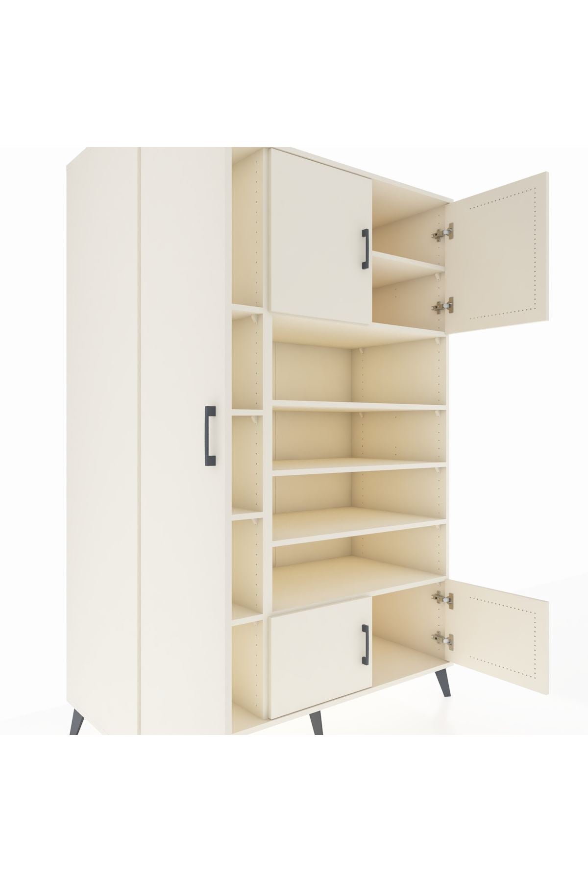 Kronos Dolap 10 Raflı 5 Kapaklı 132x59x195 Aytaşı-Aytaşı/Aytaşı