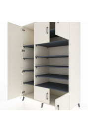 Kronos Dolap 10 Raflı 5 Kapaklı 132x59x195 Aytaşı-Aytaşı/Antrasit