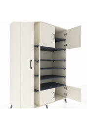 Kronos Dolap 10 Raflı 5 Kapaklı 132x59x195 Aytaşı-Aytaşı/Antrasit