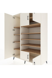 Kronos Dolap 10 Raflı 5 Kapaklı 132x59x195 Aytaşı-Aytaşı/Çam