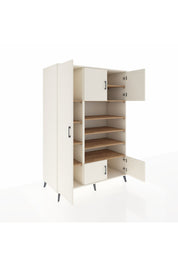 Kronos Dolap 10 Raflı 5 Kapaklı 132x59x195 Aytaşı-Aytaşı/Çam