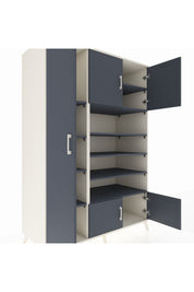 Kronos Dolap 10 Raflı 5 Kapaklı 132x59x195 Aytaşı-Antrasit/Antrasit