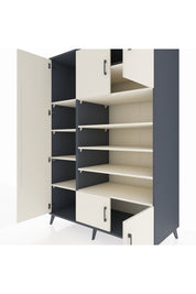 Kronos Dolap 10 Raflı 5 Kapaklı 132x59x195 Antrasit-Aytaşı/Aytaşı