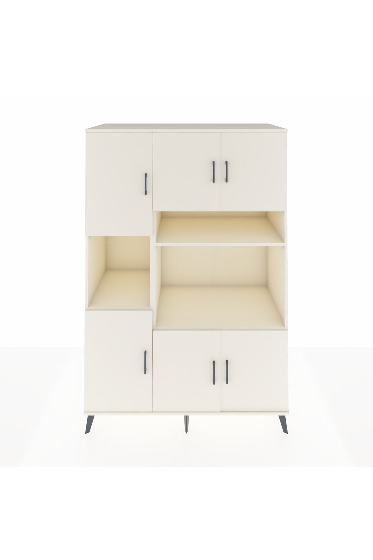 Kronos Dolap 9 Raflı 6 Kapaklı 132x59x195 Aytaşı-Aytaşı/Aytaşı