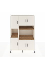 Kronos Dolap 9 Raflı 6 Kapaklı 132x59x195 Aytaşı-Aytaşı/Çam