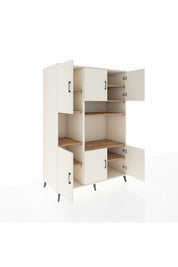 Kronos Dolap 9 Raflı 6 Kapaklı 132x59x195 Aytaşı-Aytaşı/Çam