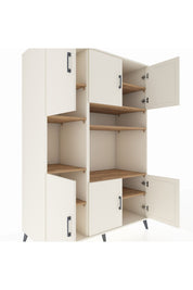 Kronos Dolap 9 Raflı 6 Kapaklı 132x59x195 Aytaşı-Aytaşı/Çam