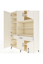 Kronos Dolap 10 Raflı Tek Çekmeceli 6 Kapaklı 132x59x195 Aytaşı-Aytaşı/Aytaşı