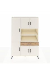 Kronos Dolap 10 Raflı Tek Çekmeceli 6 Kapaklı 132x59x195 Aytaşı-Aytaşı/Çam