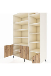 Kronos Dolap 10 Raflı 3 Kapaklı 132x59x195 Aytaşı-Çam/Aytaşı