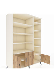 Kronos Dolap 10 Raflı 3 Kapaklı 132x59x195 Aytaşı-Çam/Aytaşı