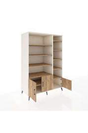 Kronos Dolap 10 Raflı 3 Kapaklı 132x59x195 Aytaşı-Çam/Çam