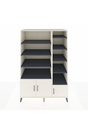 Kronos Dolap 10 Raflı 3 Kapaklı 132x59x195 Aytaşı-Aytaşı/Antrasit