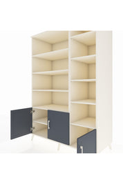 Kronos Dolap 10 Raflı 3 Kapaklı 132x59x195 Aytaşı-Antrasit/Aytaşı