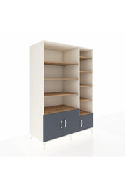 Kronos Dolap 10 Raflı 3 Kapaklı 132x59x195 Aytaşı-Antrasit/Çam