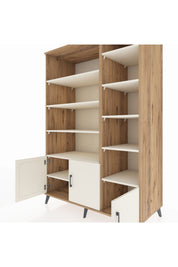 Kronos Dolap 10 Raflı 3 Kapaklı 132x59x195 Çam-Aytaşı/Aytaşı