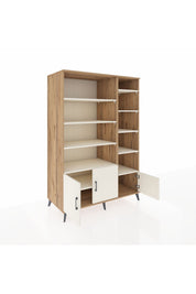 Kronos Dolap 10 Raflı 3 Kapaklı 132x59x195 Çam-Aytaşı/Aytaşı