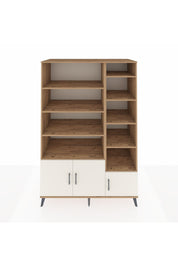 Kronos Dolap 10 Raflı 3 Kapaklı 132x59x195 Çam-Aytaşı/Çam