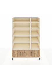 Kronos Dolap 10 Raflı 3 Kapaklı 132x59x195 Aytaşı-Çam/Aytaşı