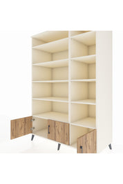 Kronos Dolap 10 Raflı 3 Kapaklı 132x59x195 Aytaşı-Çam/Aytaşı