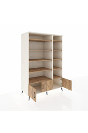 Kronos Dolap 10 Raflı 3 Kapaklı 132x59x195 Aytaşı-Çam/Çam