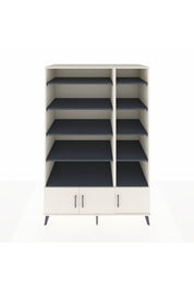 Kronos Dolap 10 Raflı 3 Kapaklı 132x59x195 Aytaşı-Aytaşı/Antrasit