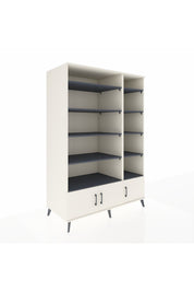 Kronos Dolap 10 Raflı 3 Kapaklı 132x59x195 Aytaşı-Aytaşı/Antrasit