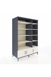 Kronos Dolap 10 Raflı 3 Kapaklı 132x59x195 Antrasit-Aytaşı/Aytaşı