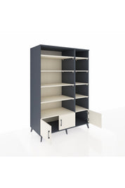 Kronos Dolap 10 Raflı 3 Kapaklı 132x59x195 Antrasit-Aytaşı/Aytaşı