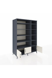 Kronos Dolap 10 Raflı 3 Kapaklı 132x59x195 Antrasit-Aytaşı/Antrasit