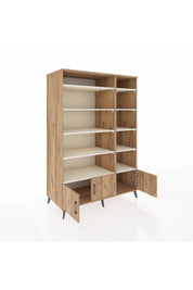 Kronos Dolap 10 Raflı 3 Kapaklı 132x59x195 Çam-Çam/Aytaşı