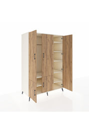 Kronos Dolap 7 Raflı 5 Kapaklı Tek Askılı 132x59x195 Aytaşı-Çam/Aytaşı