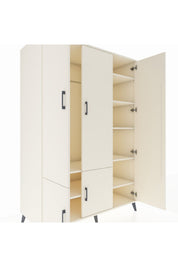 Kronos Dolap 7 Raflı 5 Kapaklı Tek Askılı 132x59x195 Aytaşı-Aytaşı/Aytaşı