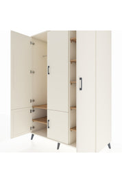 Kronos Dolap 7 Raflı 5 Kapaklı Tek Askılı 132x59x195 Aytaşı-Aytaşı/Çam