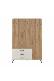 Kronos Dolap 6 Raflı 3 Çekmeceli Tek Askılı 132x59x195 Aytaşı-Çam/Aytaşı