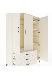 Kronos Dolap 6 Raflı 3 Çekmeceli Tek Askılı 132x59x195 Aytaşı-Aytaşı/Aytaşı