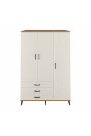 Kronos Dolap 6 Raflı 3 Çekmeceli Tek Askılı 132x59x195 Çam-Aytaşı/Aytaşı