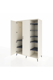 Kronos Dolap 7 Raflı 2 Kapaklı Tek Askılı 132x59x195 Aytaşı-Aytaşı/Antrasit