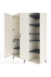 Kronos Dolap 7 Raflı 2 Kapaklı Tek Askılı 132x59x195 Aytaşı-Aytaşı/Antrasit