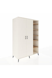Kronos Dolap 7 Raflı 2 Kapaklı Tek Askılı 132x59x195 Aytaşı-Aytaşı/Çam