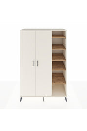 Kronos Dolap 7 Raflı 2 Kapaklı Tek Askılı 132x59x195 Aytaşı-Aytaşı/Çam