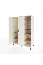 Kronos Dolap 7 Raflı 2 Kapaklı Tek Askılı 132x59x195 Aytaşı-Aytaşı/Çam