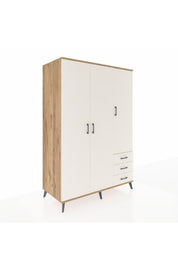 Kronos Dolap 6 Raflı 3 Çekmeceli Tek Askılı 132x59x195 Çam-Aytaşı/Aytaşı