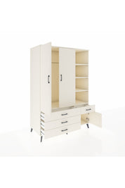 Kronos Dolap 5 Raflı 4 Çekmeceli Tek Askılı 132x59x195 Aytaşı-Aytaşı/Aytaşı